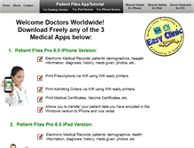 Tablet Screenshot of easyclinicsoftware.com